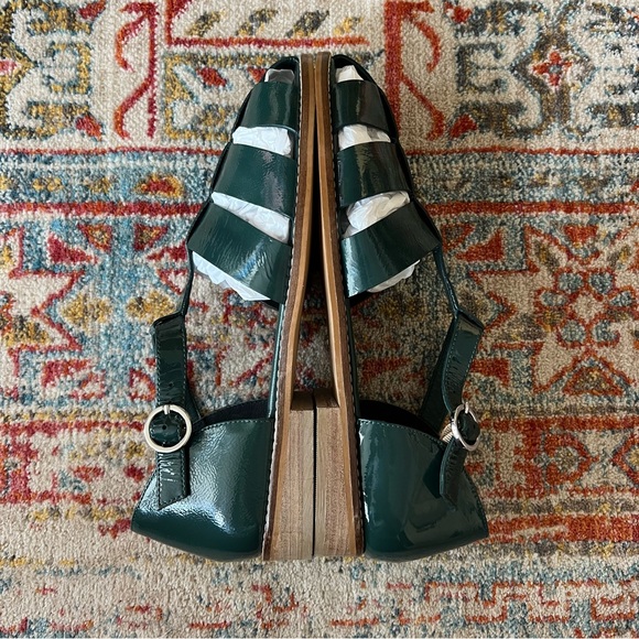 NWOB Anthropologie Pilcro The Maris Fisherman Sandas in Green - Picture 7 of 13